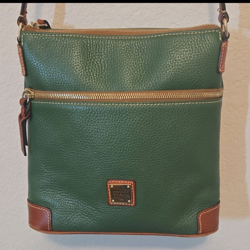 Dooney & Bourke Green Leather Crossbody Bag
